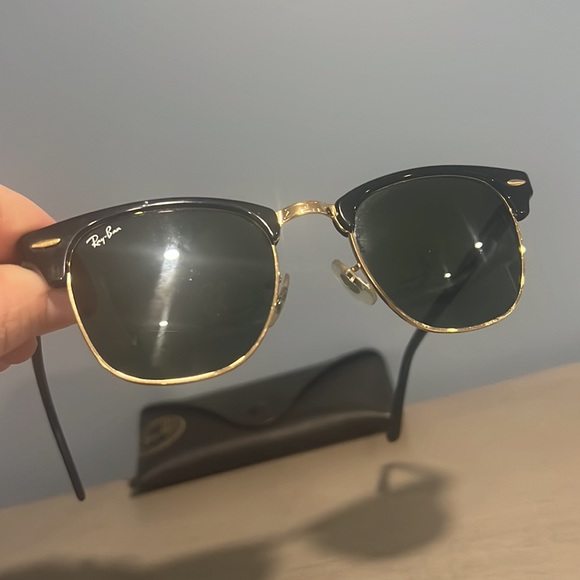 Ray-Ban Black and Gold Sunglasses - Picture 7 of 7